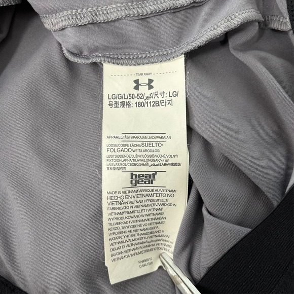 Under Armour Active Jacket Men's L Gray Full Zip Loose Heat Gear Stretch - Picture 10 of 11